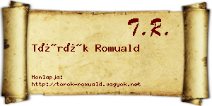 Török Romuald névjegykártya